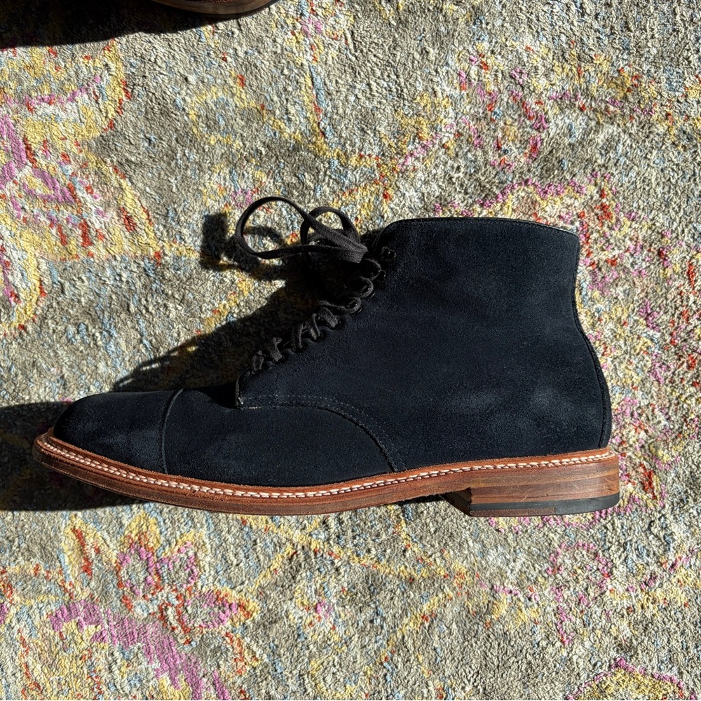 Alden Indy Boot Men's Blue Suede 9.5 B/D - Picture 3 of 9